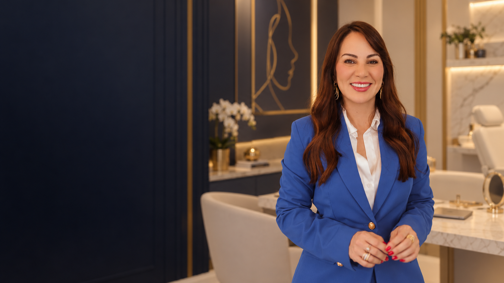 Dra. Vanessa Goes em ambiente de atendimento